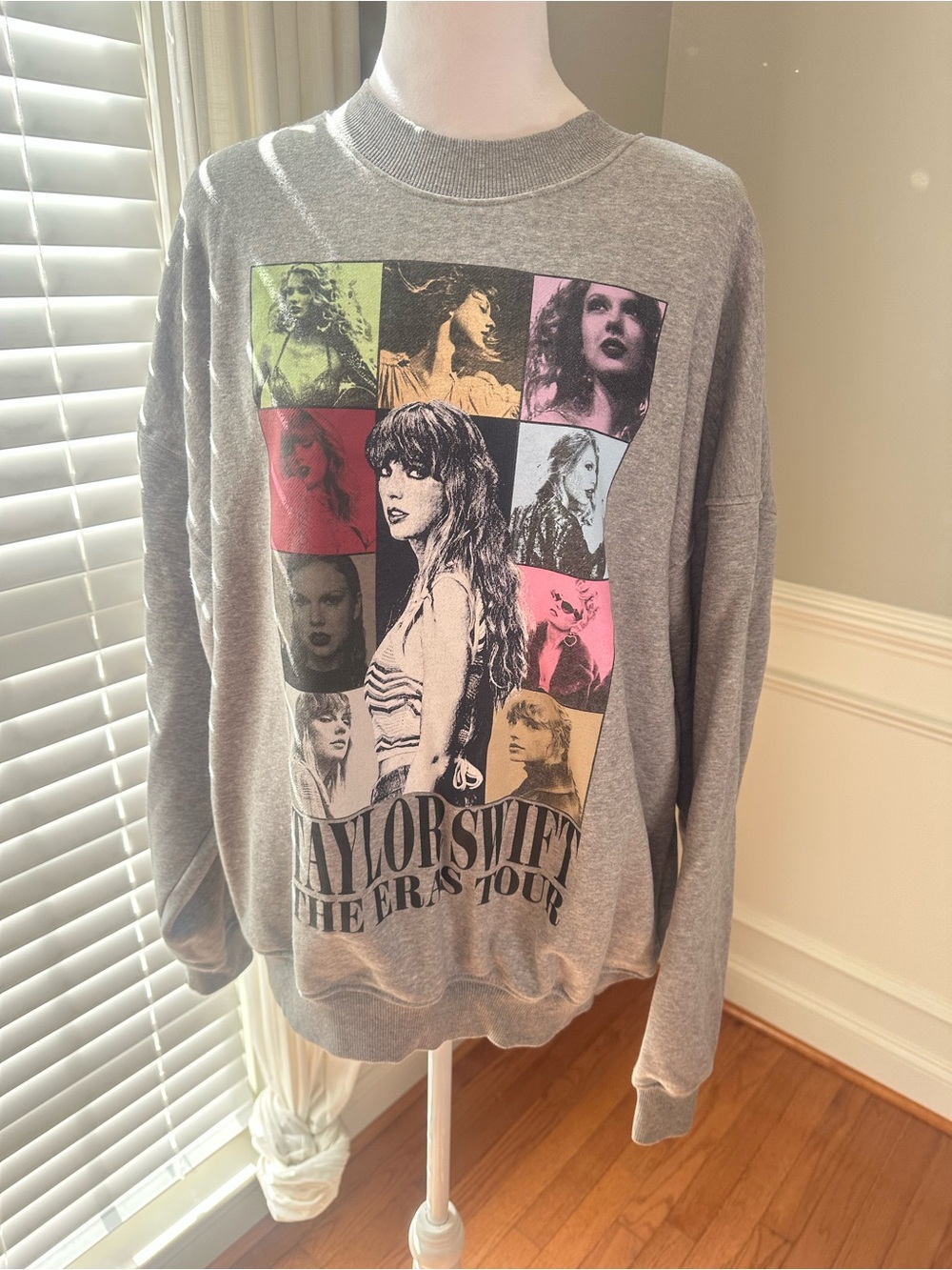 Taylor Swift Gray Eras Tour Crewneck Sweatshirt
